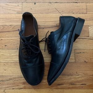 Mens Black Leather Frye Oxfords Size 8.5